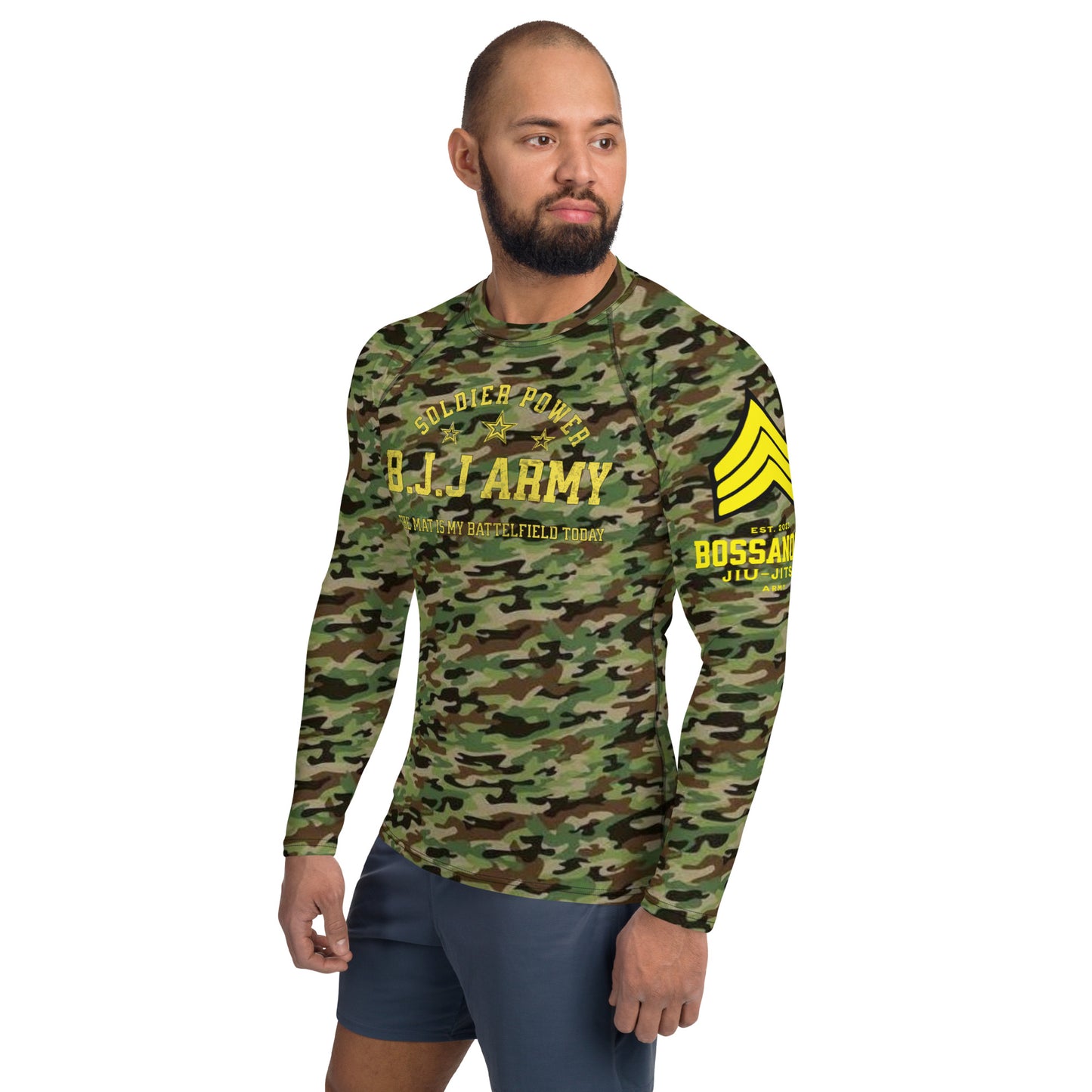 BJJ  Army  Rash Guard  Camo